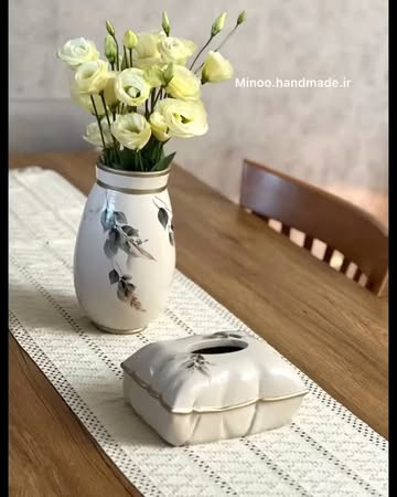 کاور دستمال بالشتی و گلدان